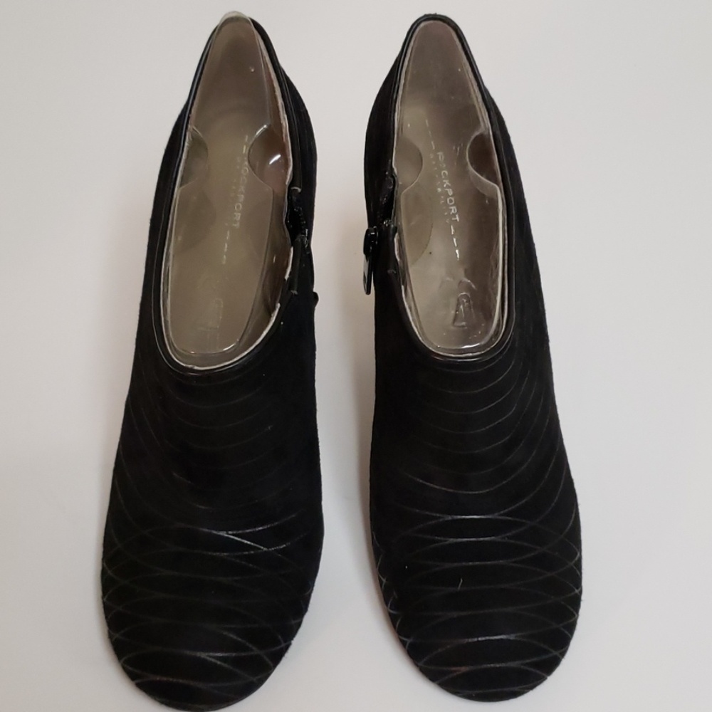 Rockport Black Suede Booties